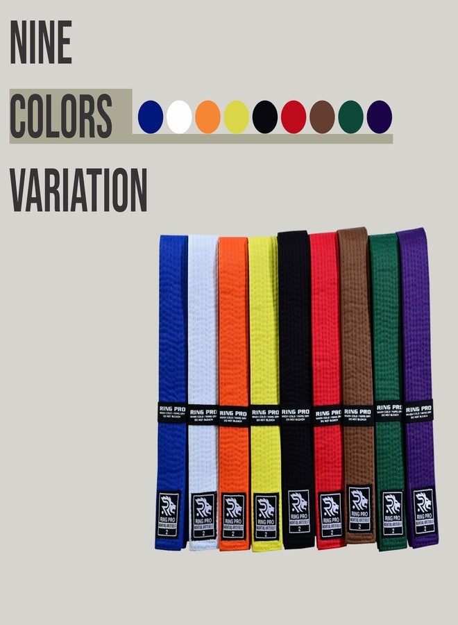 RING PRO Karate Belt Polycotton Martial Arts Belt for Karate Taekwondo Judo Aikido Durable Kids and Adults Belt - Image 2